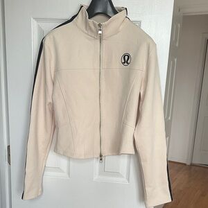 lululemon athletica Beige Cardigan and wide leg pants set